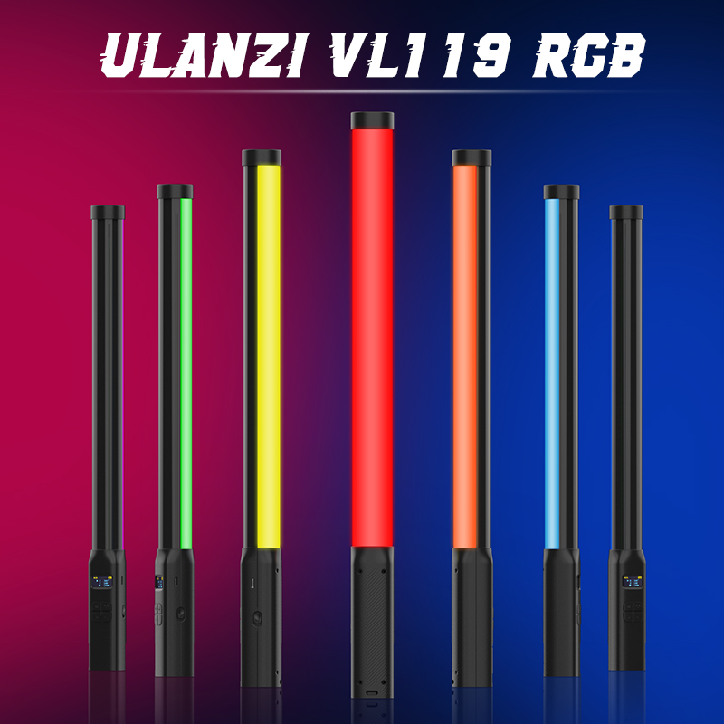 Webcam Ring Light - Ulanzi VL119 Handheld RGB Colorful Stick