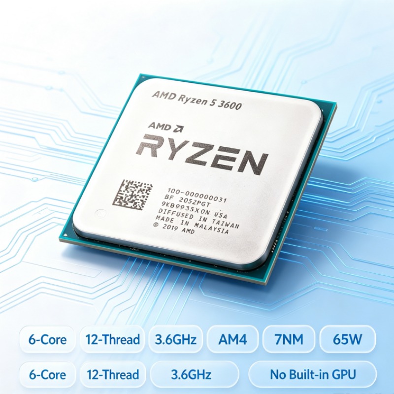 Amd Cpu Ryzen 5 - Ryzen 5 3600 6-Core 12-Thread CPU