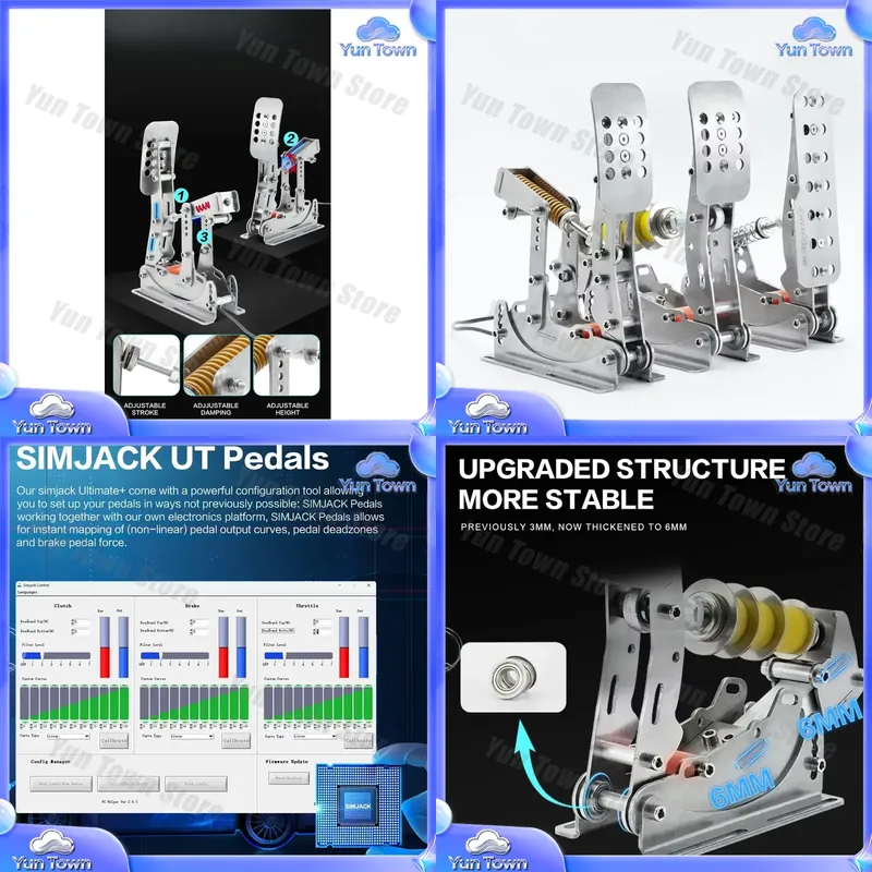 Esports Gaming Setup - Simjack NEW UT Pedals for PC