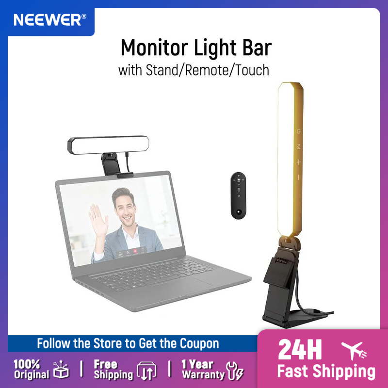 Webcam Ring Light - NEEWER Basics 6W Monitor Light Bar