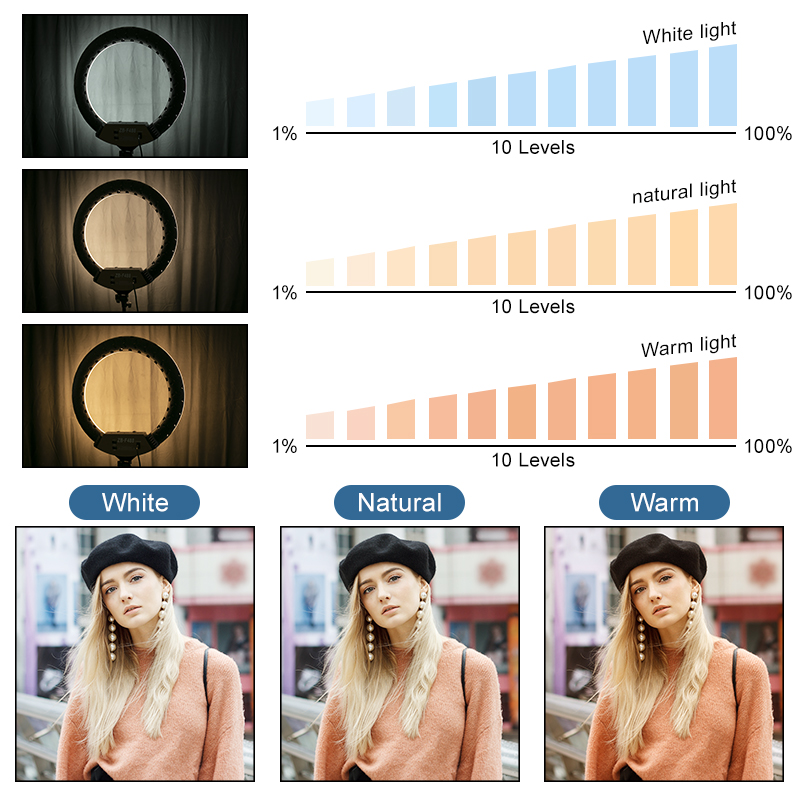 22inch Ring lamp Dimmable Ring - Webcam Ring Light review and price