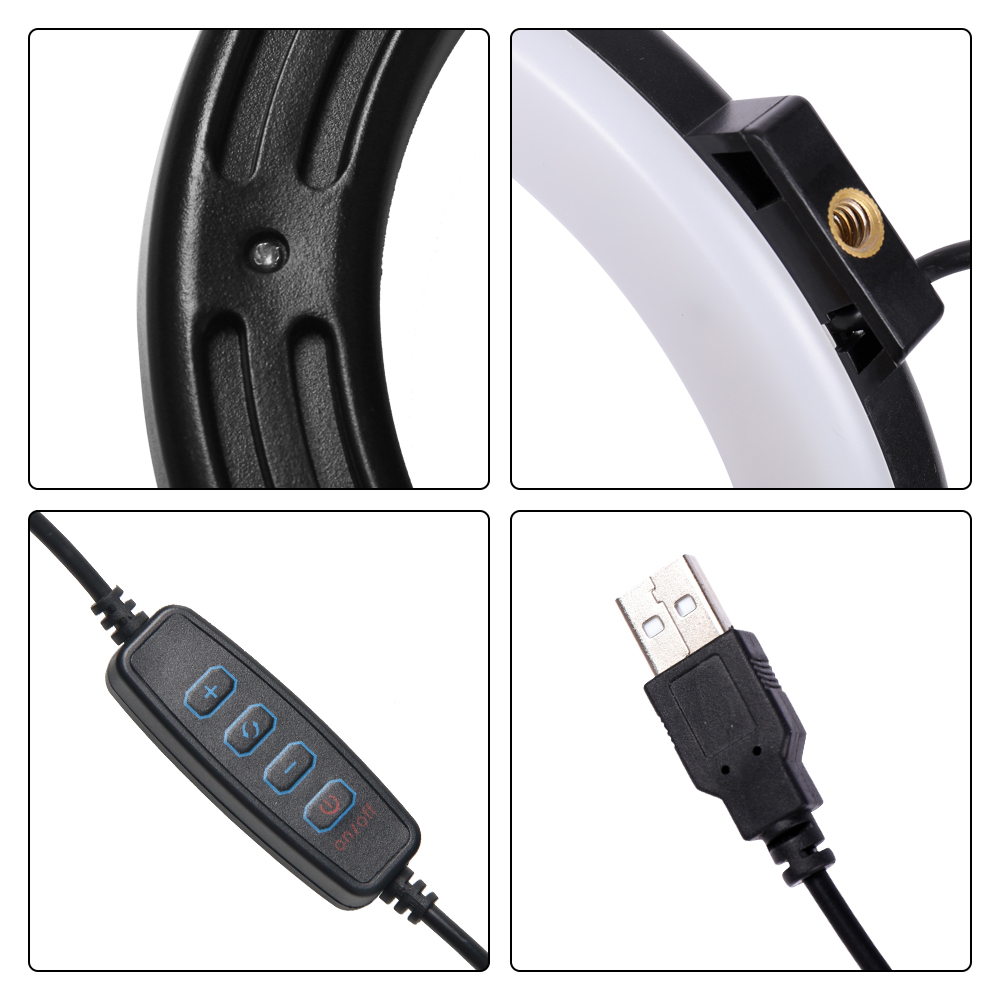 16cm/26cm/30cm LED Selfie Ring - Webcam Ring Light review and price