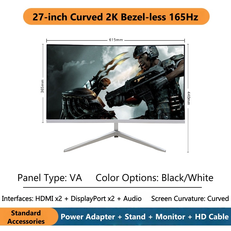 27 Inch 2K Curved Gaming Monit - Gaming X Esports review and price