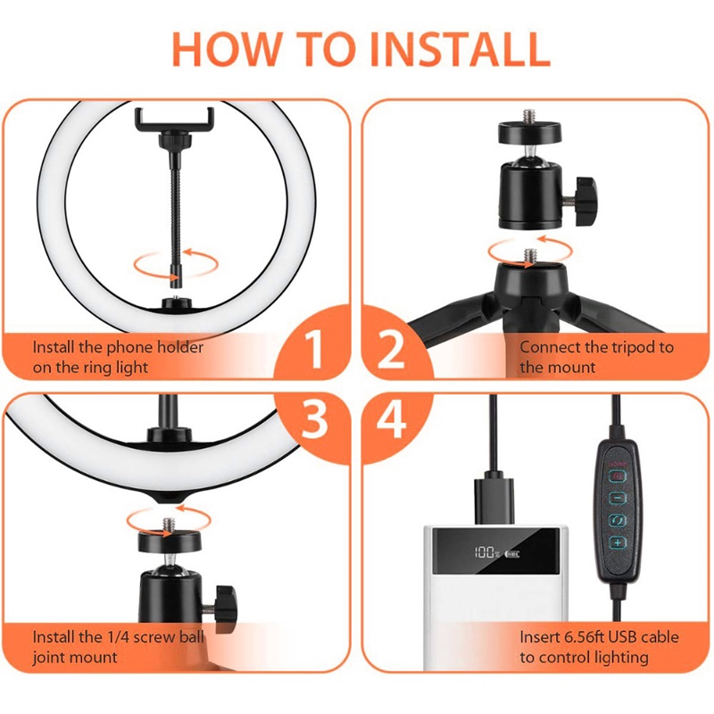 6 Inch Mini Selfie Ring Light  - Webcam Ring Light review and price