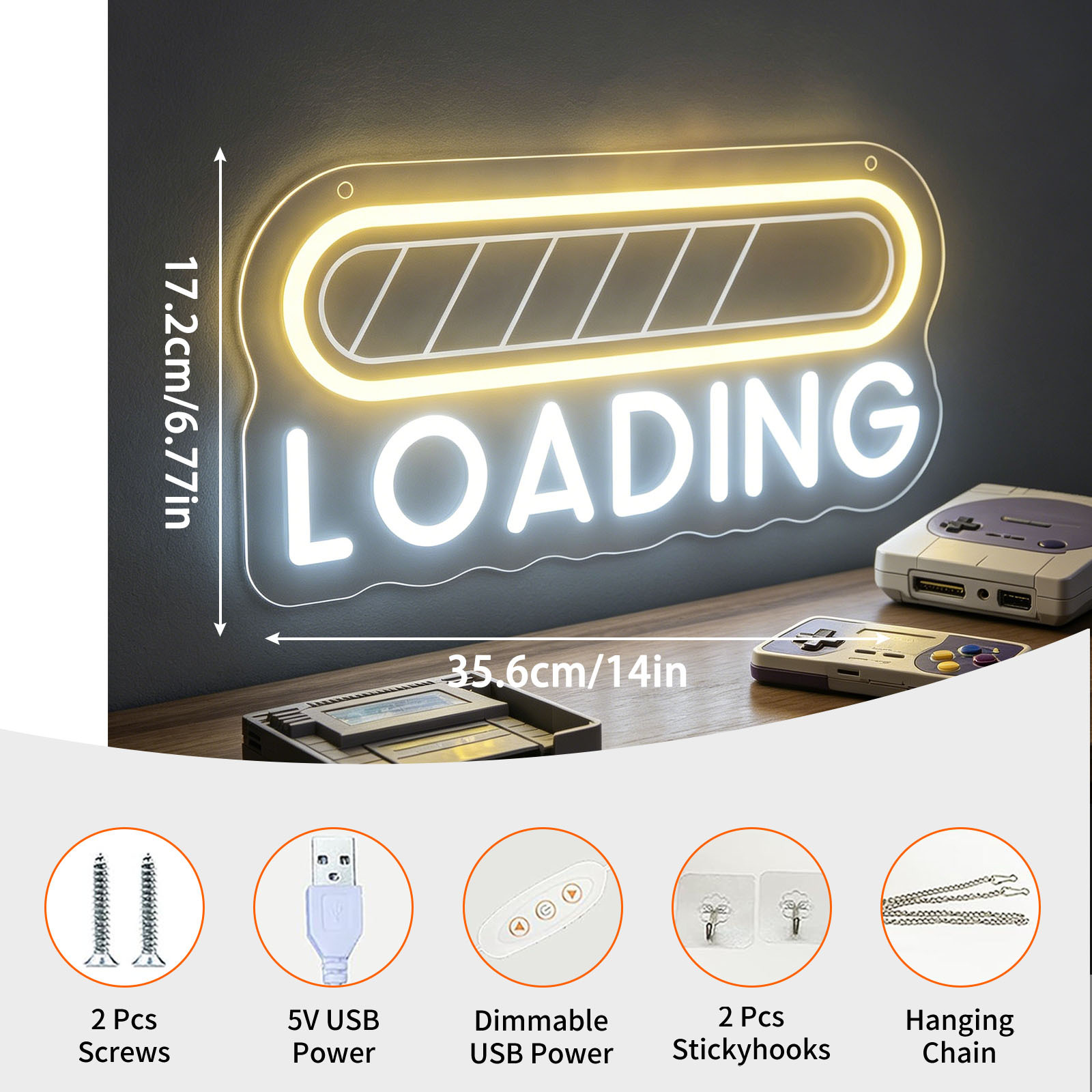 Loading Neon Sign LED USB Dimm - Esports Gaming Setup review and price