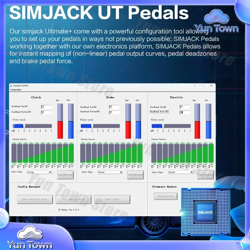 Simjack NEW UT Pedals for PC S - Esports Gaming Setup review and price
