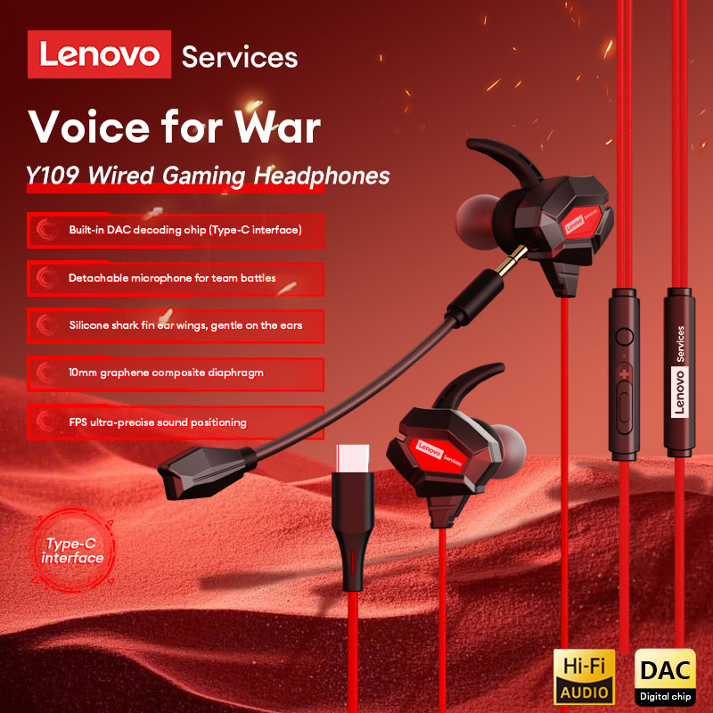 Lenovo Y109 Wired Gaming Heads - Esports Gaming Mobile review and price