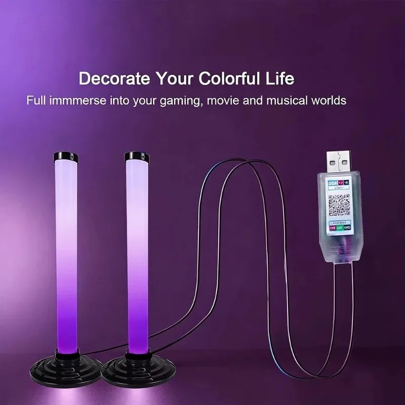 2PCS 120CM RGB Floor Lamp, Sou - Esports Gaming Setup review and price