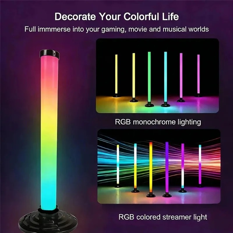 2PCS 120CM RGB Floor Lamp, Sou - Esports Gaming Setup review and price
