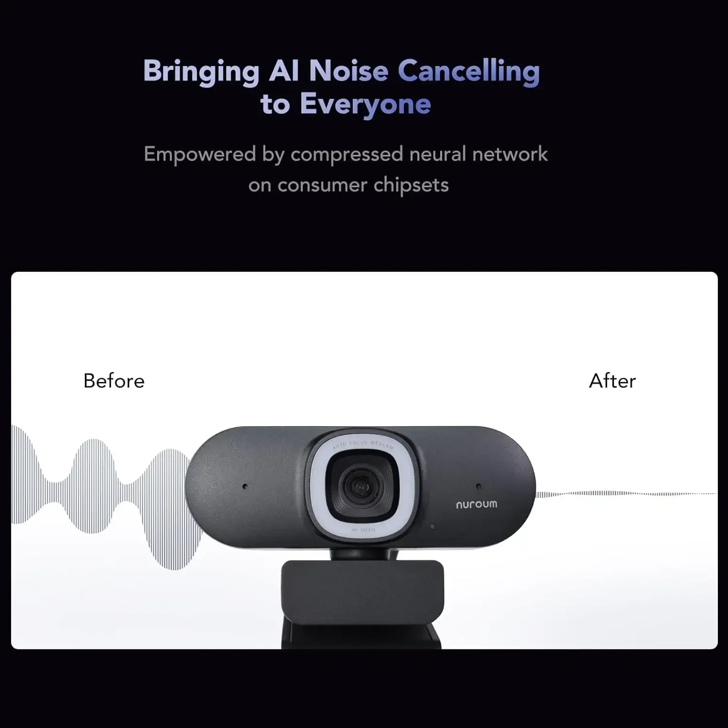 NUROUM V32AFL 4K webcam with m - Webcam Ring Light review and price