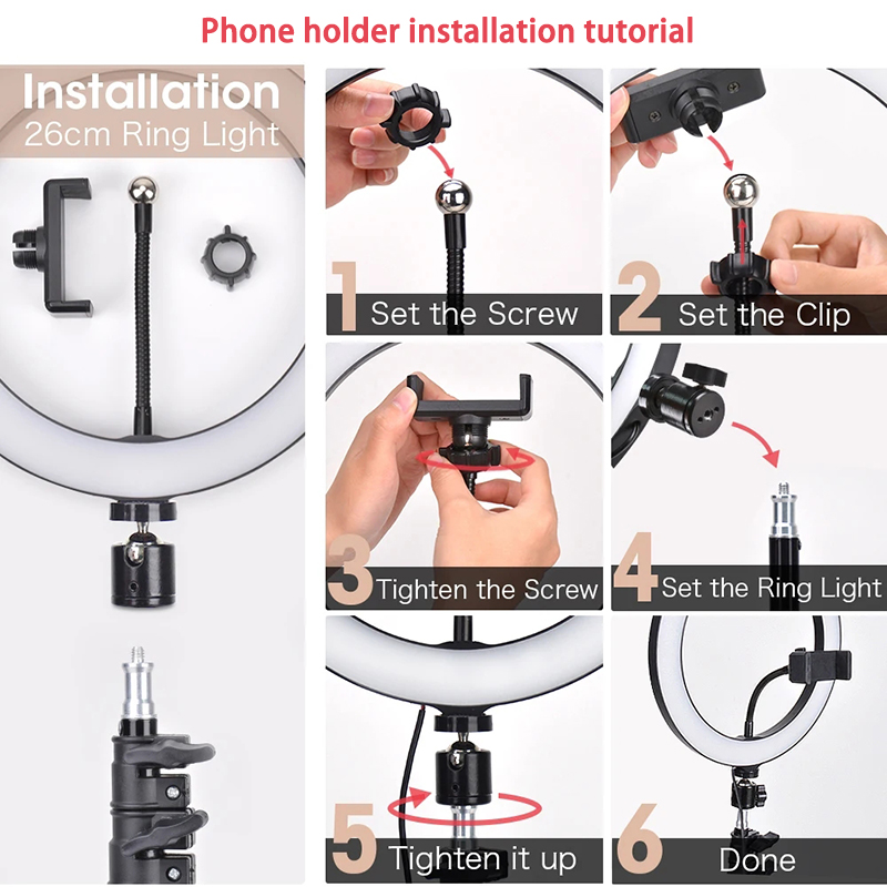 16cm 26cm 33cm LED Ring Lights - Webcam Ring Light review and price