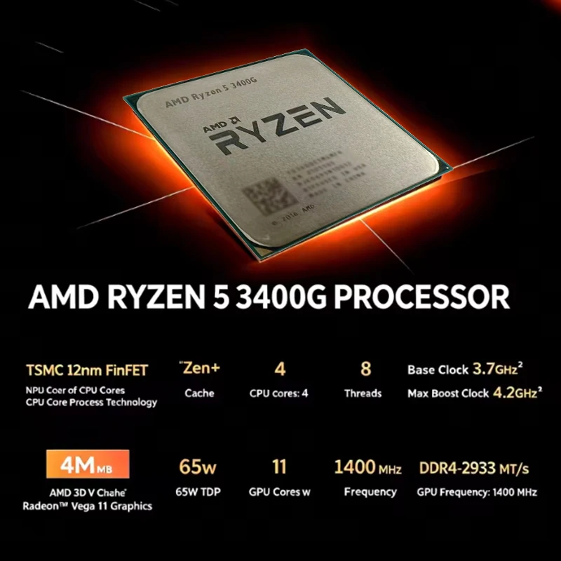 AMD Ryzen 5 3400G AM4 Desktop  - Amd Cpu Ryzen 5 review and price